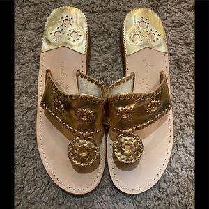 Gold and Rose Gold Jack Roger Sandals
